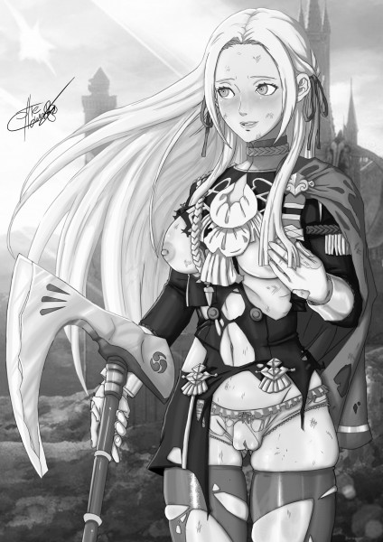 Edelgard After Battle - No Wounds, No Dialoge, GRAYSCALE